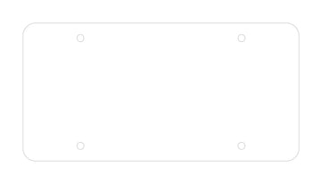 Blank Polyethylene Car Plate .023" -  100 per pack